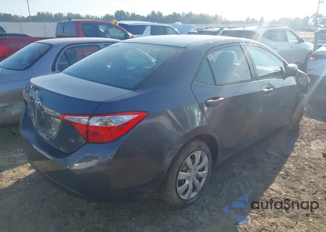 2015 Toyota Corolla Le from USA, damaged, VIN 2T1BURHE8FC463374